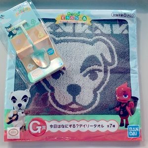 Animal Crossing Ichiban Kuji Spoon and Hand Towel Bundle